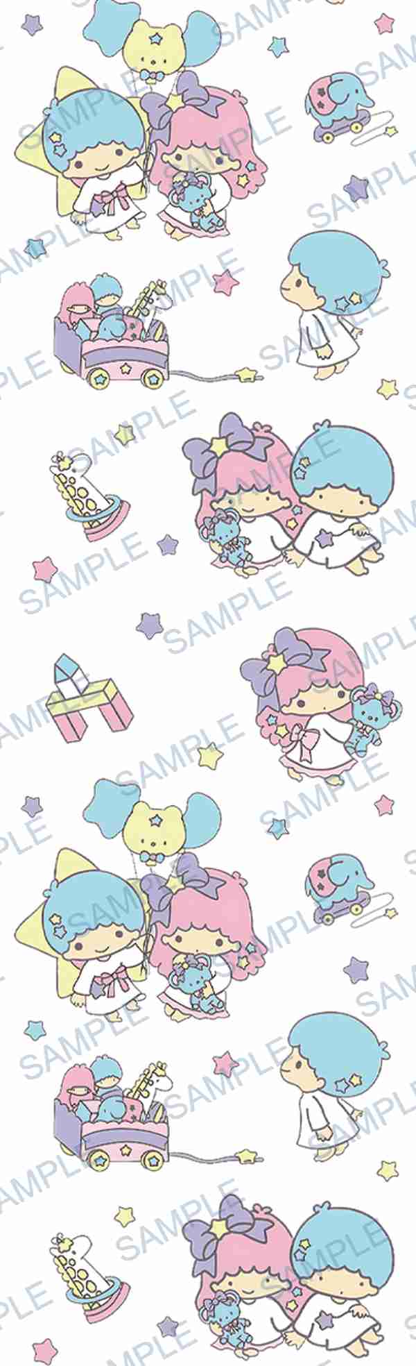 little twin stars, sanrio, stars, toys, teddy bear Pen Wrap design P-18510
