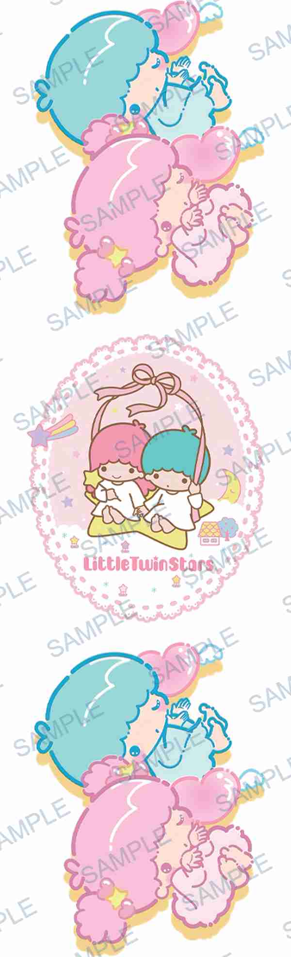 little twin stars, sanrio, stars, hearts, clouds Pen Wrap design P-18513