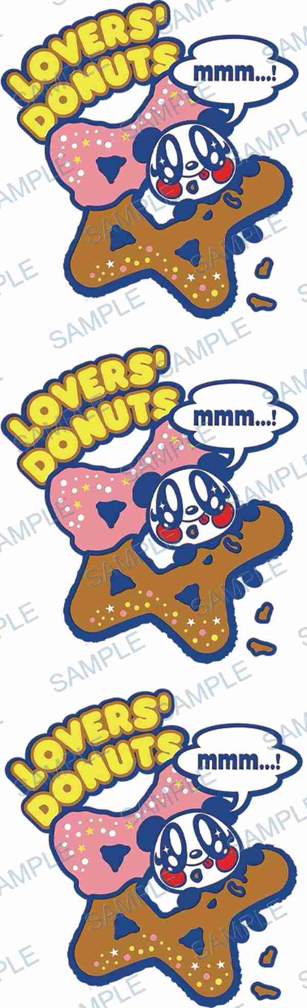 donuts, panda, speech bubble, text, stars Pen Wrap design P-18534
