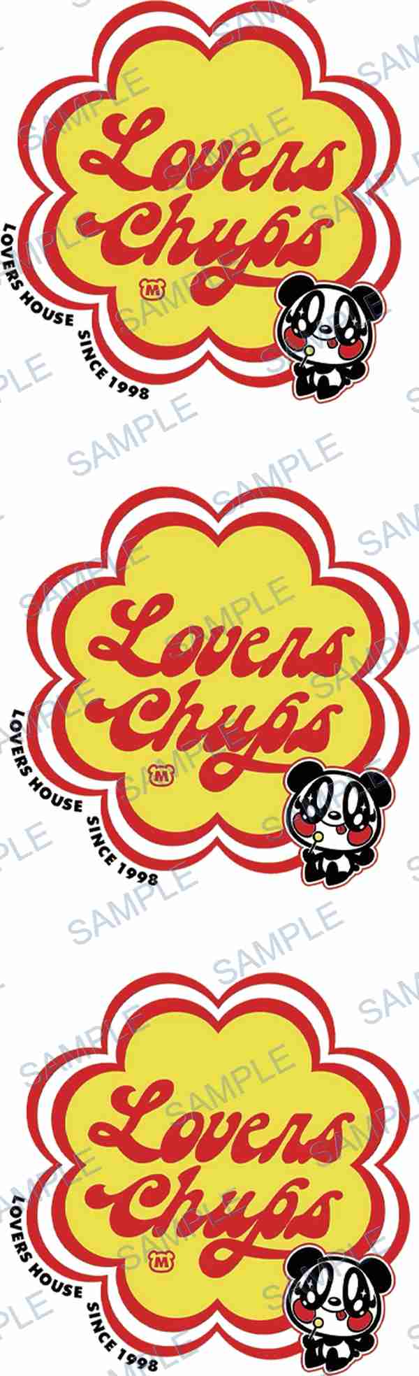 panda, lollipop, text, lovers chups, since 1998 Pen Wrap design P-18535