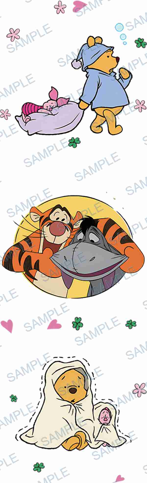winnie the pooh, piglet, tigger, eeyore, disney Pen Wrap design P-18600