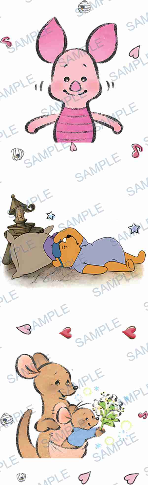 piglet, winnie the pooh, kanga, roo, disney Pen Wrap design P-18602