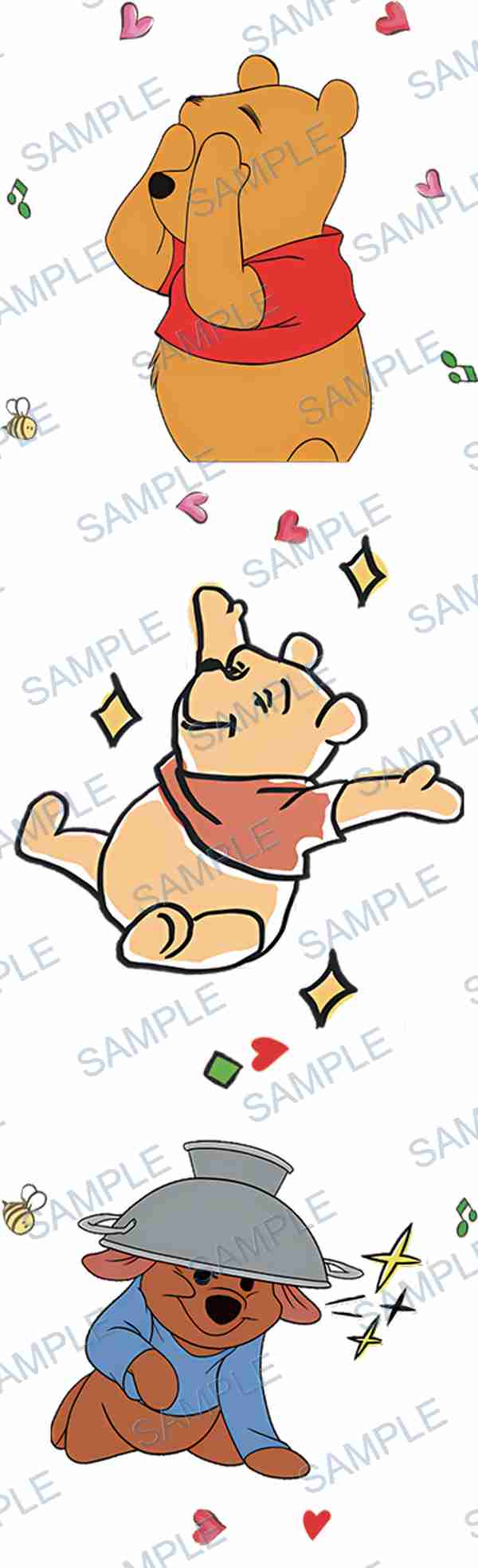winnie the pooh, roo, disney, bear, hearts Pen Wrap design P-18608