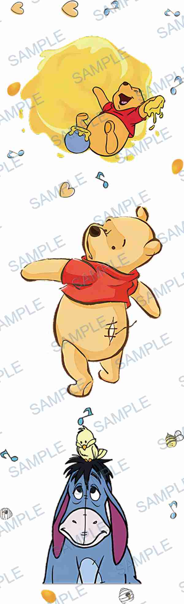 winnie the pooh, eeyore, disney, honey, pot Pen Wrap design P-18618