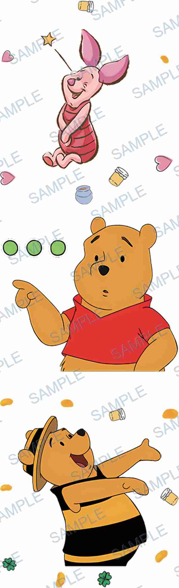 piglet, winnie the pooh, disney, honey pot, star Pen Wrap design P-18632