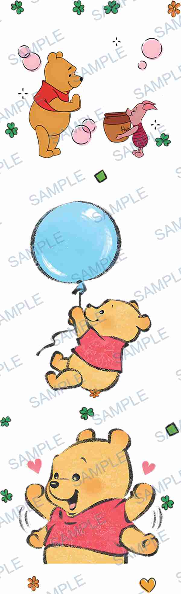 winnie the pooh, piglet, disney, honey pot, balloon Pen Wrap design P-18637