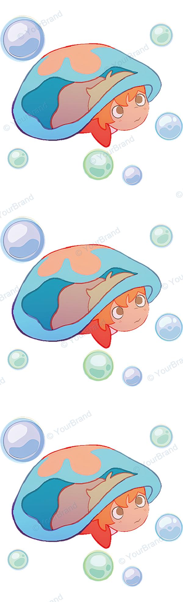 ポニョ, ponyo, studio ghibli Pen Wrap design P-20565