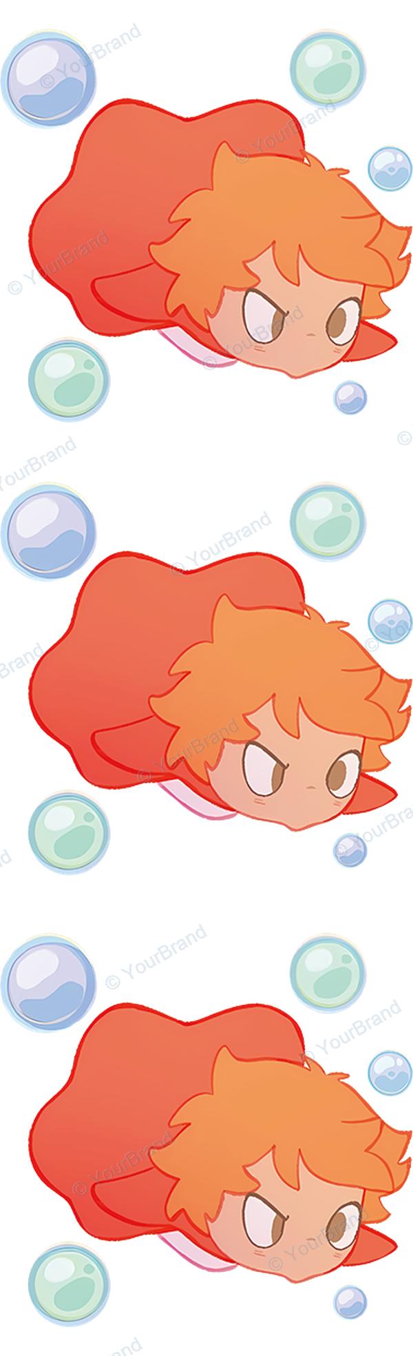 ポニョ, ponyo, studio ghibli Pen Wrap design P-20569