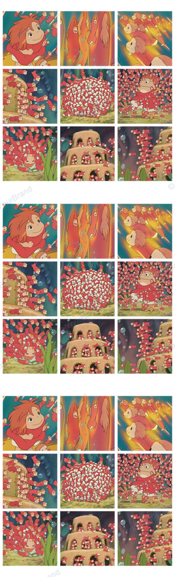 ポニョ, ponyo, studio ghibli Pen Wrap design P-20570