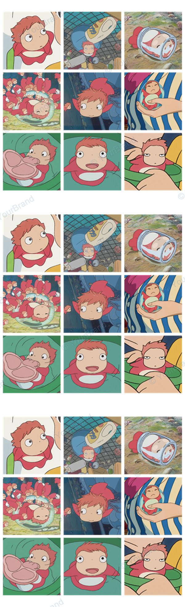 ポニョ, ponyo, studio ghibli Pen Wrap design P-20571