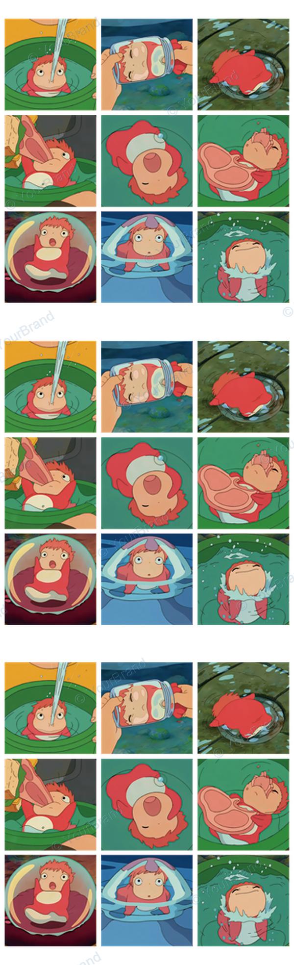 ポニョ, ponyo, studio ghibli Pen Wrap design P-20572