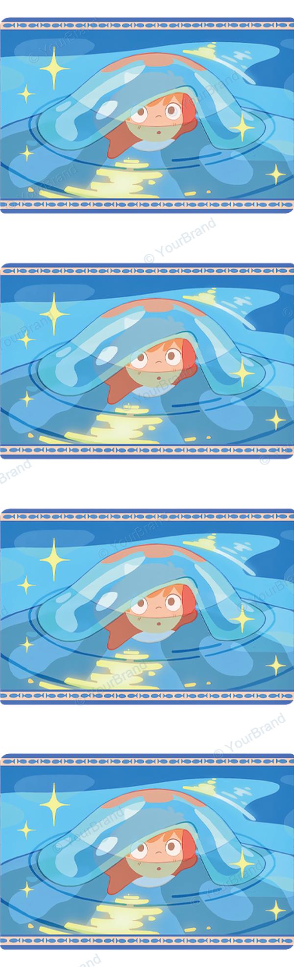 ポニョ, ponyo, studio ghibli Pen Wrap design P-20579