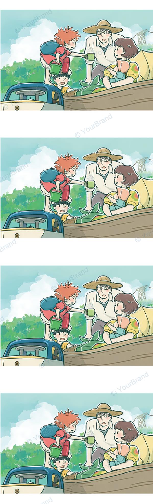ポニョ, ponyo, studio ghibli Pen Wrap design P-20580