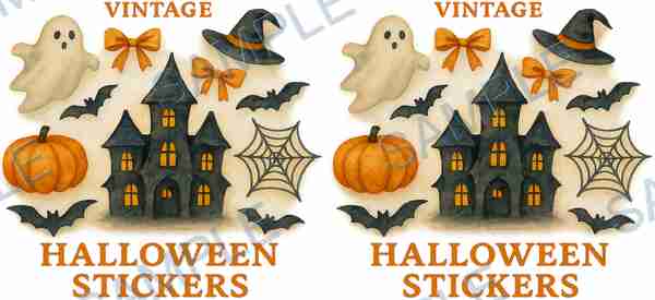 ghost, bat, pumpkin, witch hat, haunted house Cup Wrap design T-12270
