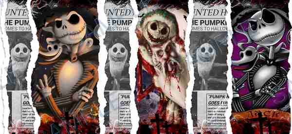jack skellington, zero, disney, the nightmare before christmas, skeleton Cup Wrap design T-12328