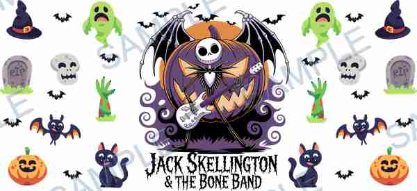 jack skellington, disney, pumpkin, ghost, skull Cup Wrap design T-12355