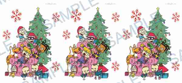 tommy pickles, chuckie finster, philadelphia phillies, angelica pickles, kimbely Cup Wrap design T-9654