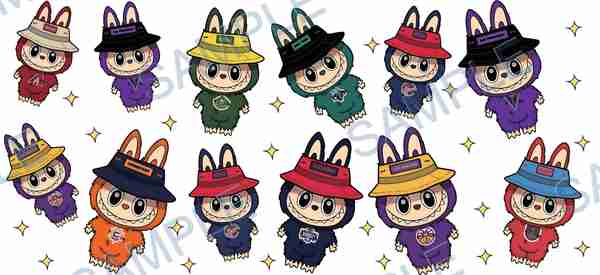labubu, nba, monster, bucket hat, hoodie Cup Wrap design W-11617