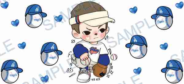 rayan, mlb, baseball, baseball cap, baseball glove Cup Wrap design W-12067