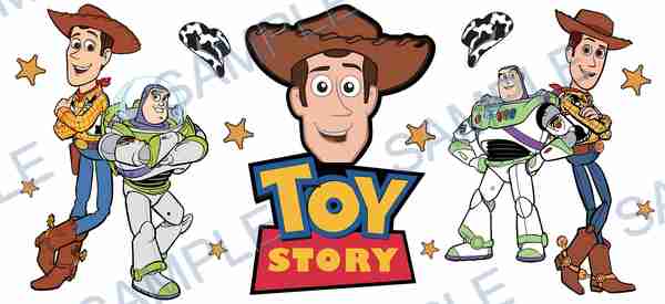 woody, buzz lightyear, disney, pixar, toy story Cup Wrap design W-14721