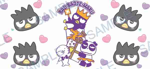 badtz-maru, panda, seal, sanrio, penguin Cup Wrap design W-15100