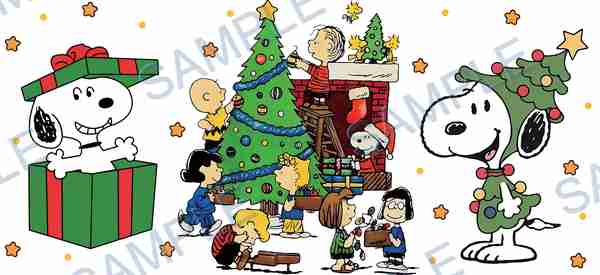 snoopy, woodstock, charlie brown, lucy van pelt, peppermint patty Cup Wrap design W-15170