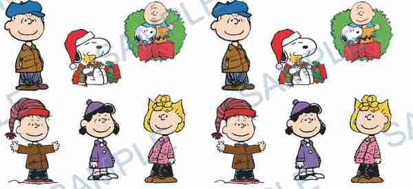 charlie brown, snoopy, lucy, linus, sally Cup Wrap design W-15173