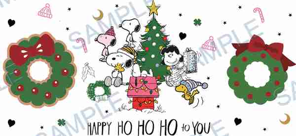 snoopy, woodstock, charlie brown, lucy van pelt, peanuts Cup Wrap design W-15186