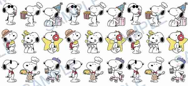 snoopy, woodstock, peanuts, ice cream, gift box Cup Wrap design W-15215
