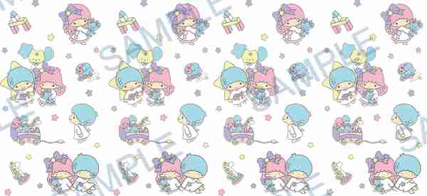 little twin stars, sanrio, stars, toys, teddy bear Cup Wrap design W-15835