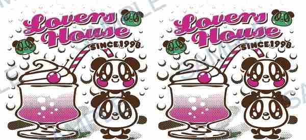 panda, drink, straw, cherry, text Cup Wrap design W-15845
