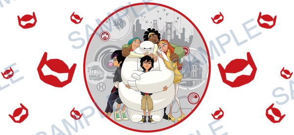 big hero 6, ベイマックス Cup Wrap design W-16391