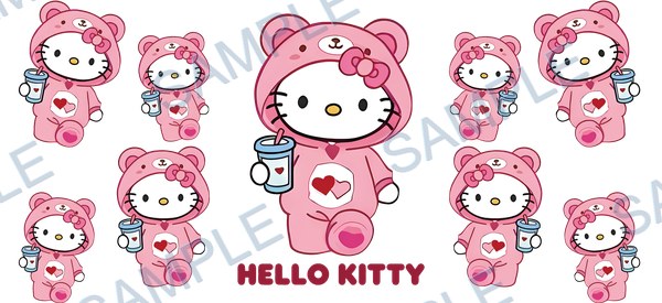 hello kitty, sanrio Cup Wrap design W-16461