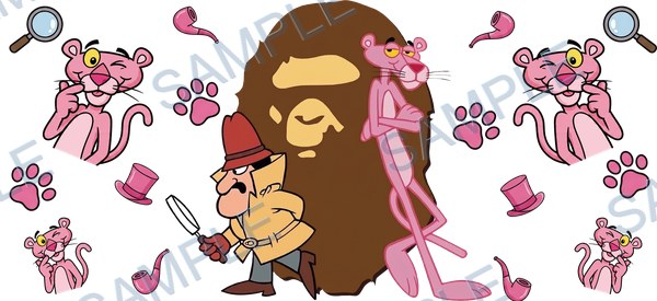 pink panther, ピンクパンサー, 핑크 팬더 Cup Wrap design W-16568