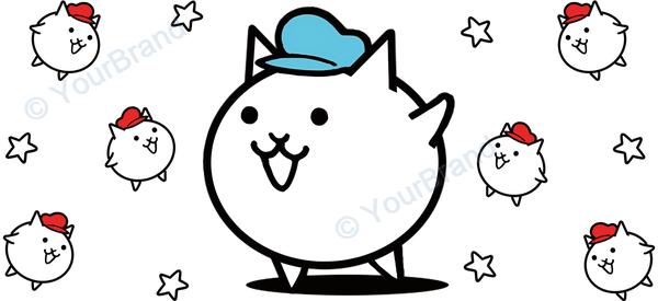 にゃんこ大戦争 Cup Wrap design W-17616