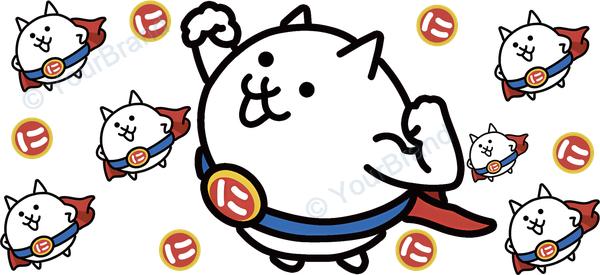 にゃんこ大戦争 Cup Wrap design W-17624