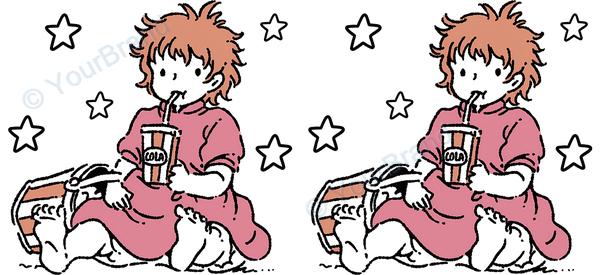 ポニョ, ponyo, studio ghibli Cup Wrap design W-17879