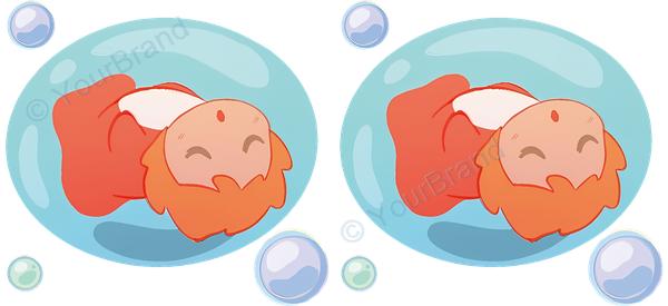 ポニョ, ponyo, studio ghibli Cup Wrap design W-17882