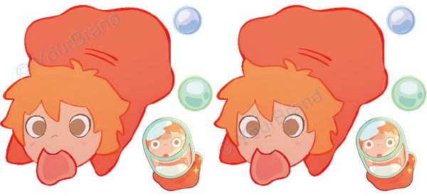 ポニョ, ponyo, studio ghibli Cup Wrap design W-17884