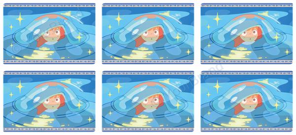 ポニョ, ponyo, studio ghibli Cup Wrap design W-17895