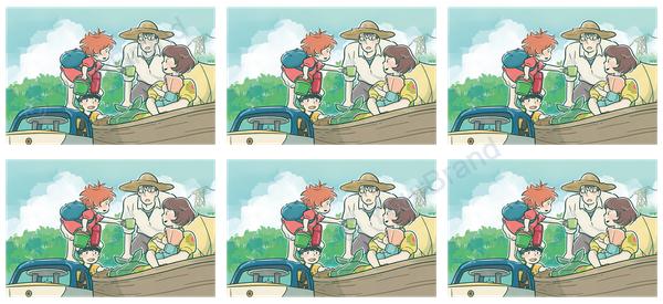 ポニョ, ponyo, studio ghibli Cup Wrap design W-17896