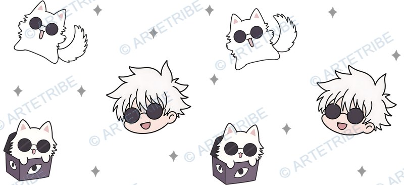 咒術迴戰, jujutsu kaisen Cup Wrap design W-18536