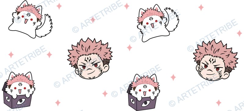 咒術迴戰, jujutsu kaisen Cup Wrap design W-18541